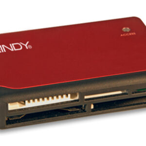 Lindy 42741 card reader USB 2.0 Red