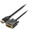 Kensington DisplayPort 1.1 (M) to DVI-D (M) passive unidirectional cable, 1.8m (6ft)