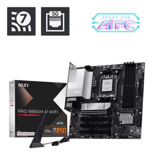 7a017fa4f77fbd6dda7cd6ab82e25a64d89eb0a0-1.jpg MSI PRO B850M-P WIFI motherboard AMD B850 Socket AM5 micro ATX