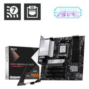 7a017fa4f77fbd6dda7cd6ab82e25a64d89eb0a0.jpg MSI PRO B850M-P WIFI motherboard AMD B850 Socket AM5 micro ATX
