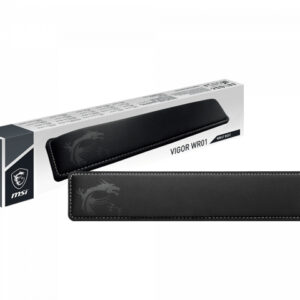 80310227_8662612534.jpg MSI VIGOR WR01 Keyboard Wrist Rest 'Black with Iconic Dragon design, Cool Gel-infused memory foam, Non-slip rubber base, Incline shape, Keyboard add on accessory for VIGOR Series Keyboard, Compatib...