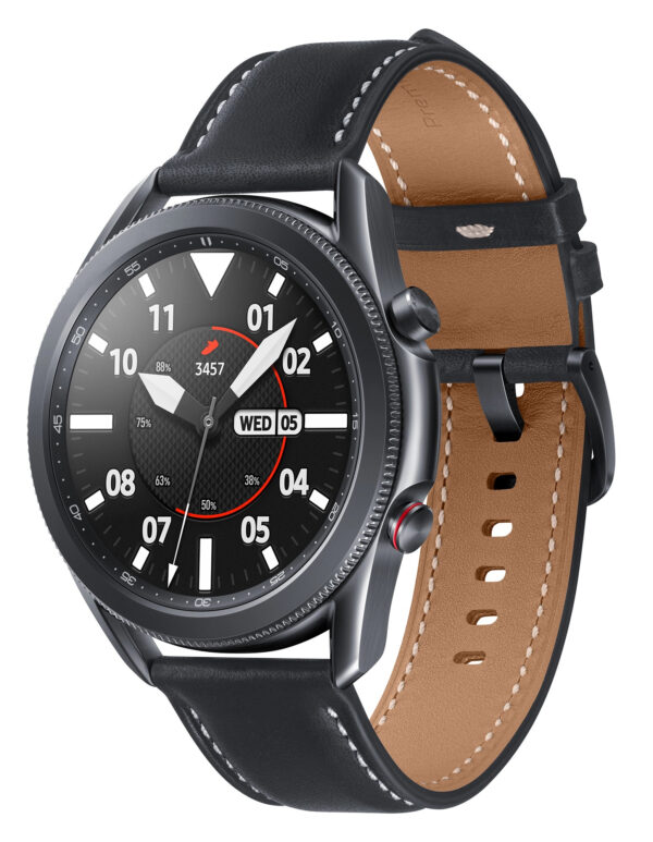 Samsung Galaxy Watch3 3.56 cm (1.4") OLED 45 mm Digital 360 x 360 pixels Touchscreen Black Wi-Fi GPS (satellite)