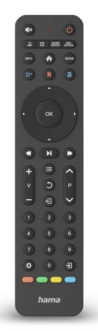 815916d46bd8eaa761cf81940d04cbaf6bd784b6.jpg Hama 00221055 remote control IR Wireless TV Press buttons