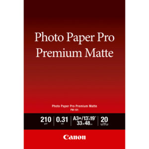 Canon PM-101 Premium Matte Photo Paper A3 Plus - 20 Sheets Canon PM-101 Premium Matte Photo Paper A3 Plus - 20 Sheets