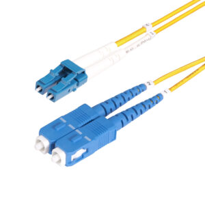 StarTech.com 20m (65.6ft) LC to SC (UPC) OS2 Single Mode Duplex Fiber Optic Cable, 9/125µm, 100G, Bend Insensitive, Low Insertion Loss - LSZH Fiber Jumper Cord