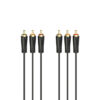 Hama 00205150 audio cable 1.5 m 3 x RCA Black
