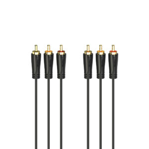 Hama 00205150 audio cable 1.5 m 3 x RCA Black