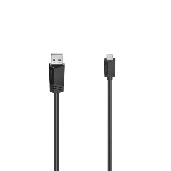 92008966_7543043714.jpg Hama 00200609 USB cable USB 2.0 3 m Micro-USB A USB A 0.48 Gbit/s Black
