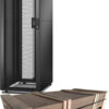 APC Easy Rack, 42U, Black, With Roof, Castors, Feet, 4 Brackets, and Side Panels, No Bottom, 1991H x 600W x 1000D mm