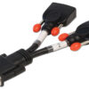 Lindy DMS 59 Male to 2 x VGA Female Splitter Cable
