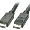 Lindy 20m DisplayPort Cable, Black