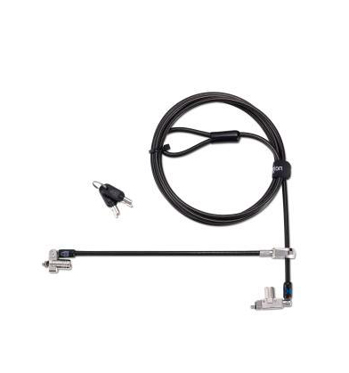 Kensington Slim N17 2.0 Keyed Dual Head Laptop Lock for Wedge-Shaped Slots - Supervisor Keyed