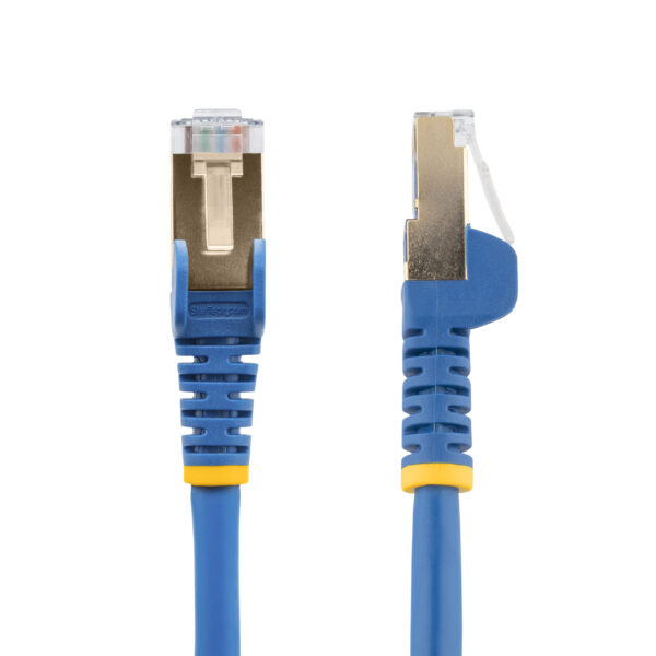 StarTech.com 1m CAT6a Ethernet Cable - 10 Gigabit Shielded Snagless RJ45 100W PoE Patch Cord - 10GbE STP Network Cable w/Strain Relief - Blue Individually Tested/Wiring is UL Certified/TIA