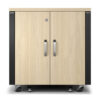 APC NetShelter Soundproof, 12U, Server Rack Enclosure, Maple