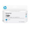 HP 738M 130-ml Cyan DesignJet Ink Cartridge print head Thermal inkjet