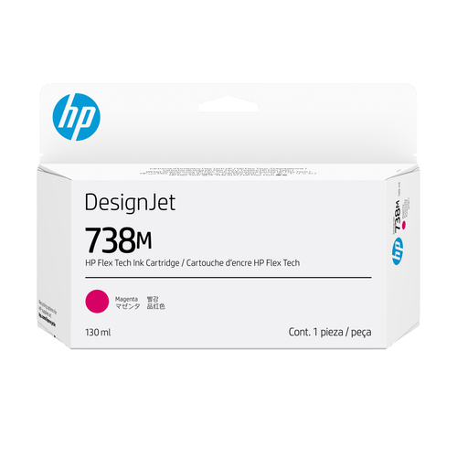 HP 738M 130-ml Magenta DesignJet Ink Cartridge print head Thermal