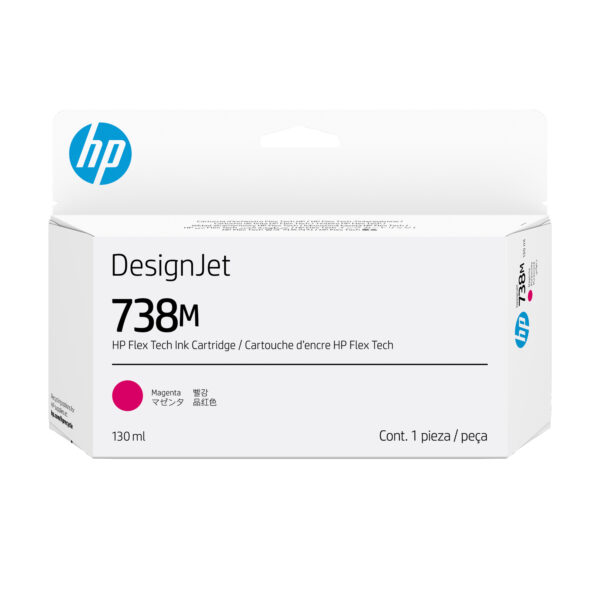 HP 738M 130-ml Magenta DesignJet Ink Cartridge print head Thermal