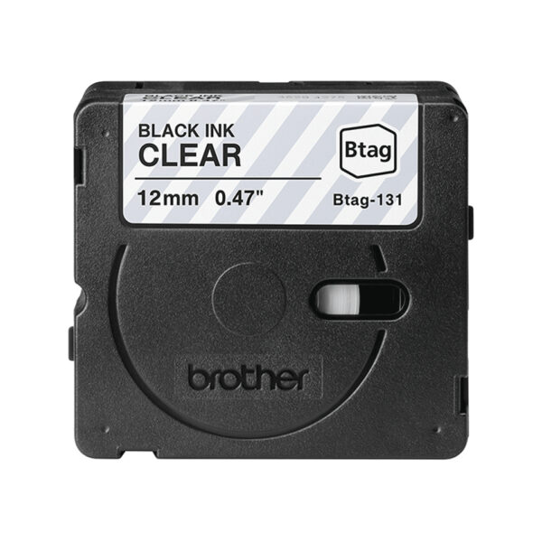 Brother BTAG-131 label-making tape Black on transparent Brother BTAG-131 label-making tape Black on transparent