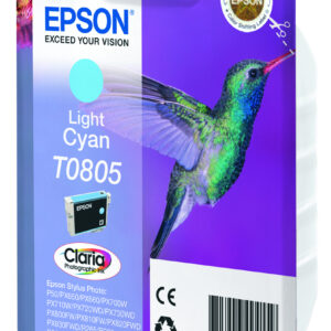 Epson Hummingbird Singlepack Light Cyan T0805 Claria Photographic Ink