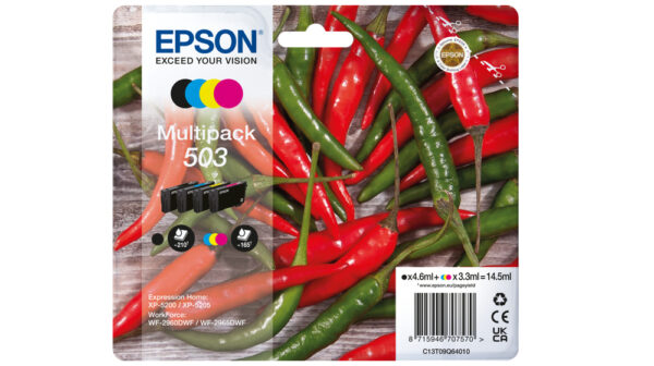 Epson 503 ink cartridge 4 pc(s) Original Standard Yield Black, Cyan, Epson 503 ink cartridge 4 pc(s) Original Standard Yield Black, Cyan,