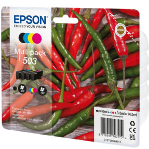 Epson 503 ink cartridge 4 pc(s) Original Standard Yield Black, Cyan, Epson 503 ink cartridge 4 pc(s) Original Standard Yield Black, Cyan,