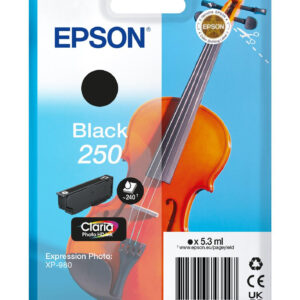 Epson 250 Violin Claria Photo HD ink cartridge 1 pc(s) Original Black Epson 250 Violin Claria Photo HD ink cartridge 1 pc(s) Original Black