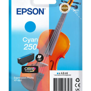 Epson 250 Violin Claria Photo HD ink cartridge 1 pc(s) Original Cyan Epson 250 Violin Claria Photo HD ink cartridge 1 pc(s) Original Cyan