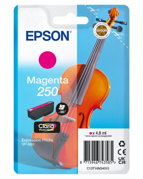 Epson 250 Violin Claria Photo HD ink cartridge 1 pc(s) Original