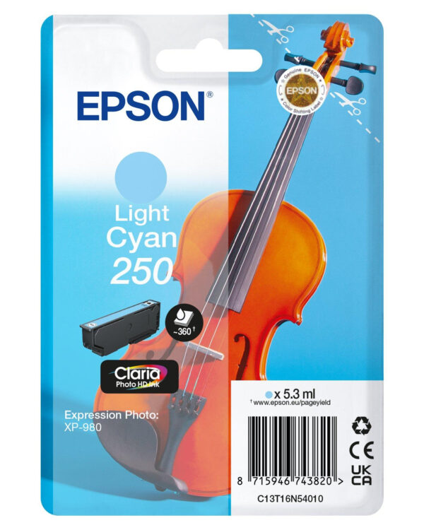 Epson 250 Violin Claria Photo HD ink cartridge 1 pc(s) Original Light