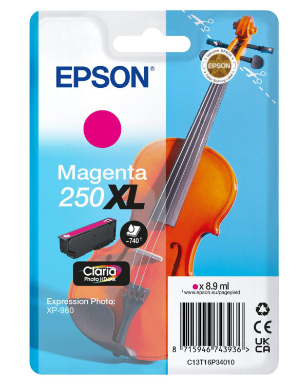 Epson 250XL Violin Claria Photo HD ink cartridge 1 pc(s) Original