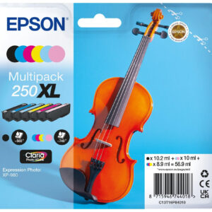 Epson 250XL Violin Claria Photo HD ink cartridge 6 pc(s) Original Epson 250XL Violin Claria Photo HD ink cartridge 6 pc(s) Original