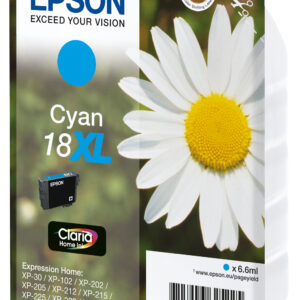 Epson Daisy Singlepack Cyan 18XL Claria Home Ink Epson Daisy Singlepack Cyan 18XL Claria Home Ink