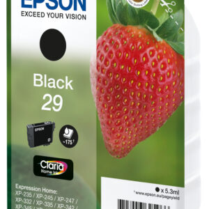 Epson Strawberry Singlepack Black 29 Claria Home Ink