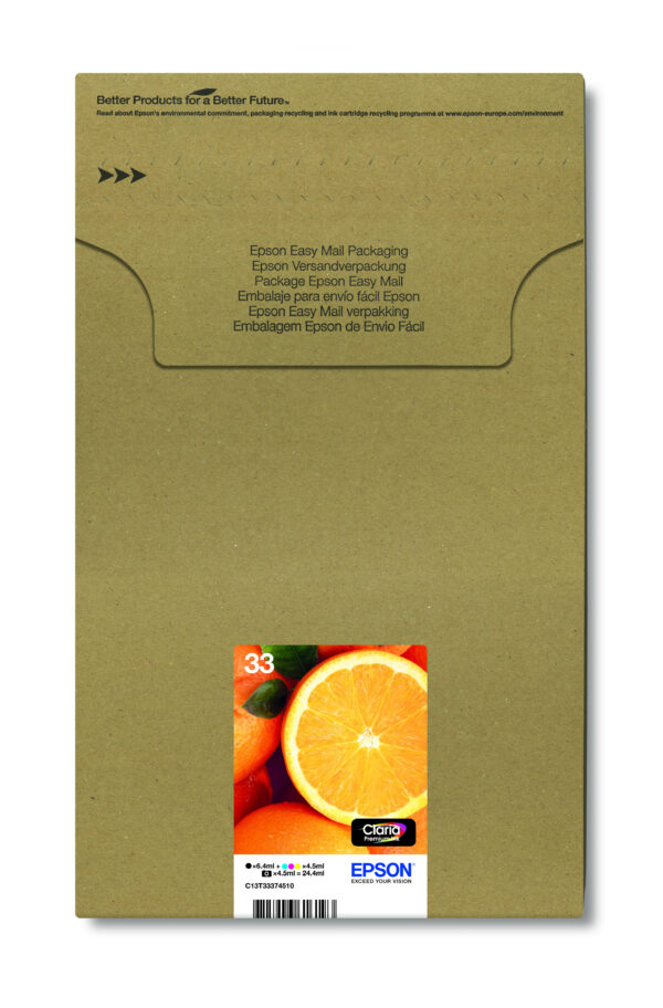 Epson Oranges Multipack 5-colours 33 Claria Premium Ink EasyMail Pack Epson Oranges Multipack 5-colours 33 Claria Premium Ink EasyMail Pack