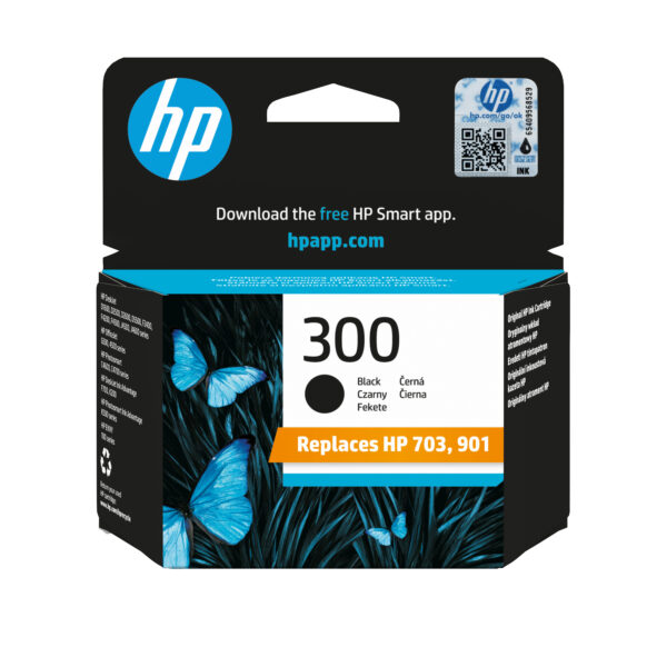 HP 300 Black Original Ink Cartridge HP 300 Black Original Ink Cartridge