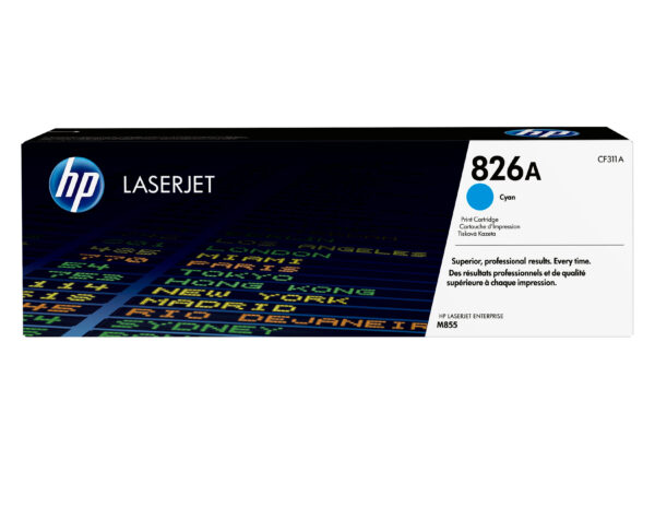 HP 826A Cyan Original LaserJet Toner Cartridge HP 826A Cyan Original LaserJet Toner Cartridge