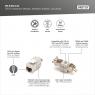 DIGITUS by ASSMANN Shop | CAT 6A Keystone module, shielded, tool-free mounting connection