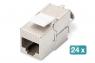 DIGITUS by ASSMANN Shop | CAT 6A Keystone module, shielded, tool-free mounting connection