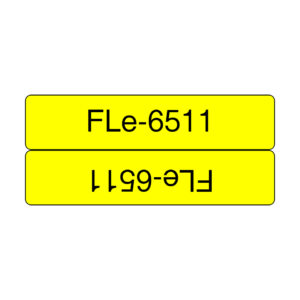 Brother FLE-6511 label-making tape Black on yellow Brother FLE-6511 label-making tape Black on yellow