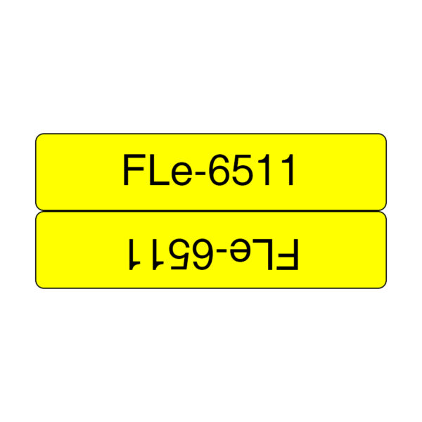 Brother FLE-6511 label-making tape Black on yellow Brother FLE-6511 label-making tape Black on yellow