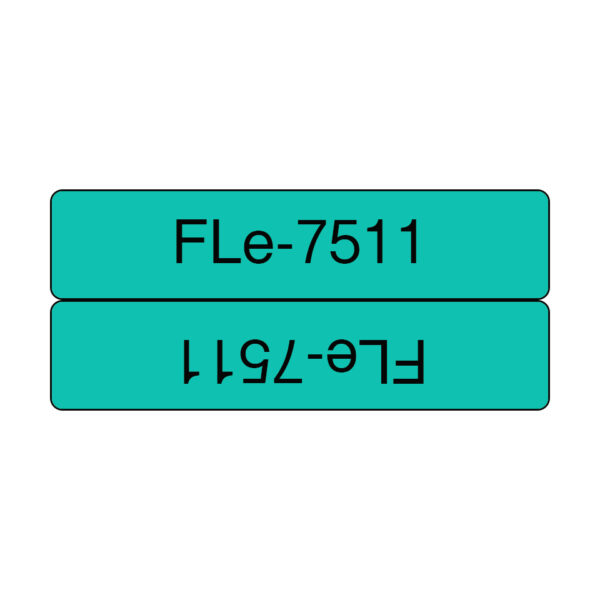 Brother FLE-7511 label-making tape Black on green Brother FLE-7511 label-making tape Black on green