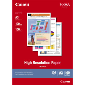 Canon HR-101N High Resolution Paper A3 - 100 Sheets Canon HR-101N High Resolution Paper A3 - 100 Sheets