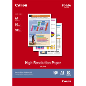 Canon HR-101N High Resolution Paper A4 - 50 Sheets Canon HR-101N High Resolution Paper A4 - 50 Sheets