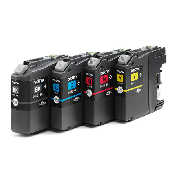 Brother LC121VALBP ink cartridge 4 pc(s) Original Black, Cyan, Brother LC121VALBP ink cartridge 4 pc(s) Original Black, Cyan,