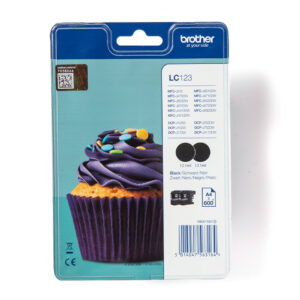 Brother LC123BKBP2 ink cartridge 2 pc(s) Original Black Brother LC123BKBP2 ink cartridge 2 pc(s) Original Black