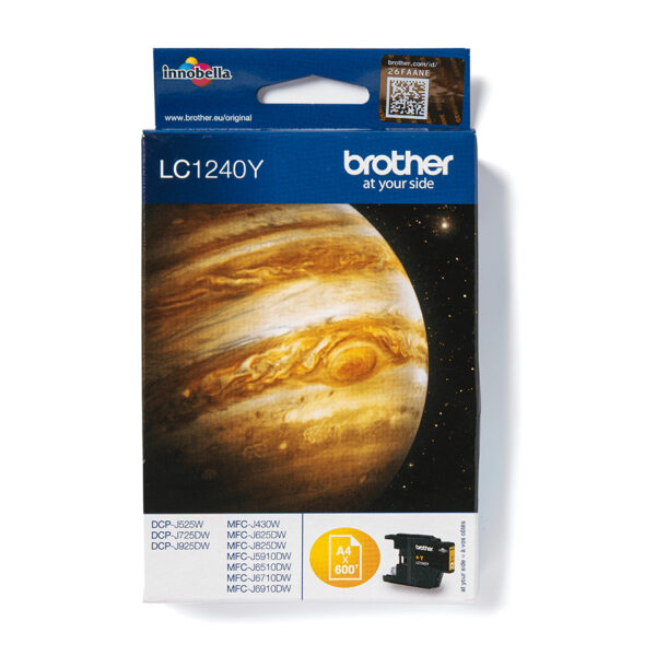 Brother LC-1240Y ink cartridge 1 pc(s) Original Yellow Brother LC-1240Y ink cartridge 1 pc(s) Original Yellow