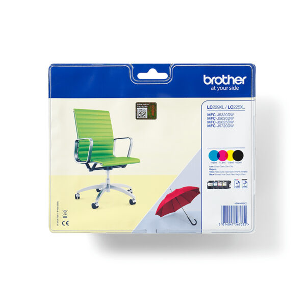 Brother LC-229XLVALBP ink cartridge 4 pc(s) Original Black, Cyan, Brother LC-229XLVALBP ink cartridge 4 pc(s) Original Black, Cyan,