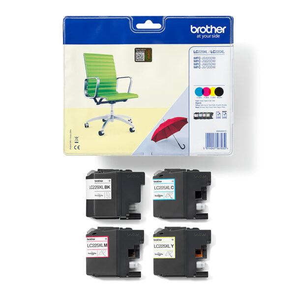 Brother LC-229XLVALBP ink cartridge 4 pc(s) Original Black, Cyan, Brother LC-229XLVALBP ink cartridge 4 pc(s) Original Black, Cyan,