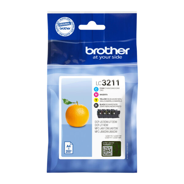 Brother LC3211VAL ink cartridge 4 pc(s) Original Standard Yield