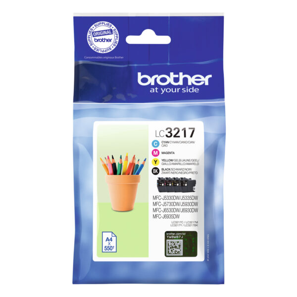 Brother LC3217VAL ink cartridge 4 pc(s) Original Black, Cyan,